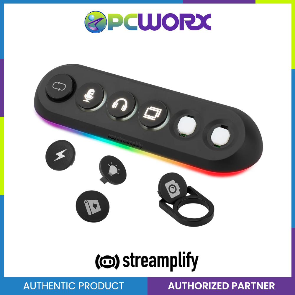 Streamplify HUB DECK 5-RGB-US-F-BK 5-Port RGB USB Hub Black