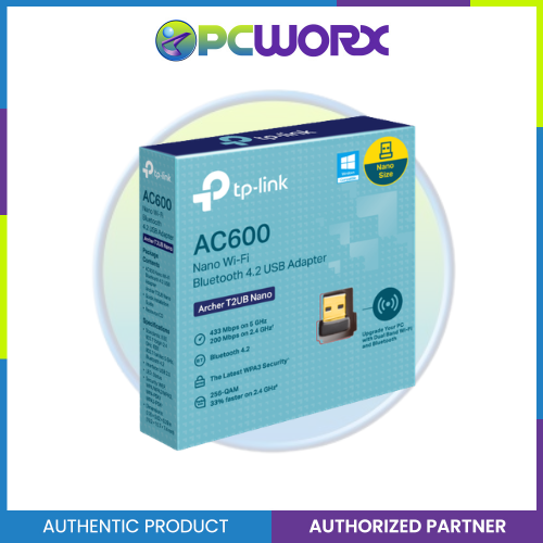 TP-Link Archer T2UB Nano AC600 Nano Dual Band Wi-Fi Bluetooth 4.2 USB Adapter