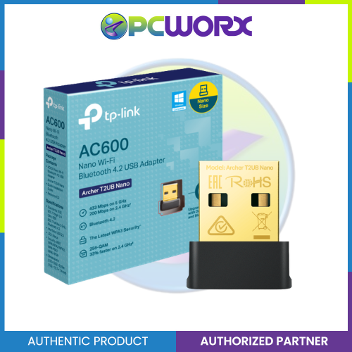 TP-Link Archer T2UB Nano AC600 Nano Dual Band Wi-Fi Bluetooth 4.2 USB Adapter