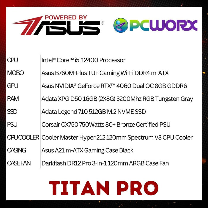 Powered by ASUS -  TITAN PRO