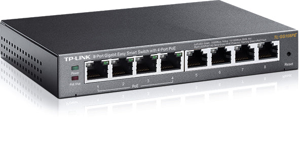 TP-Link TL-SG108PE 8-Port Gigabit Easy Smart Switch with 4-Port PoE