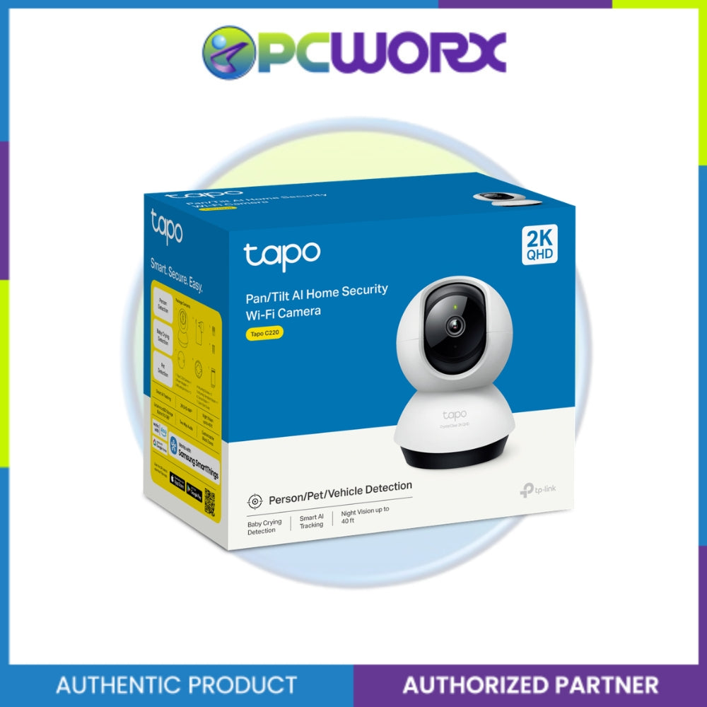 TP-Link TAPO C220 2K QHD PanTilt AI Home Security WiFi Indoor IP Camera Home CCTV