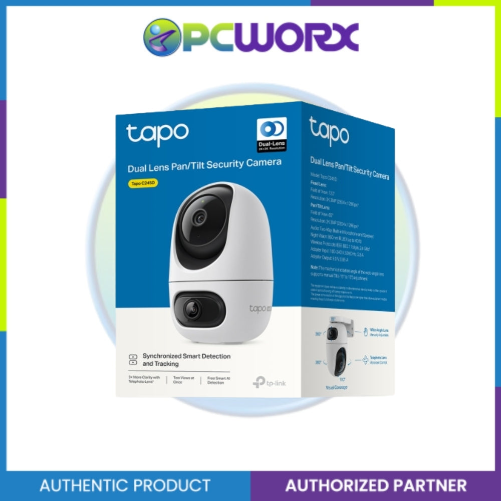 TP-Link Tapo C245D Dual Lens Pan/Tilt Security Camera