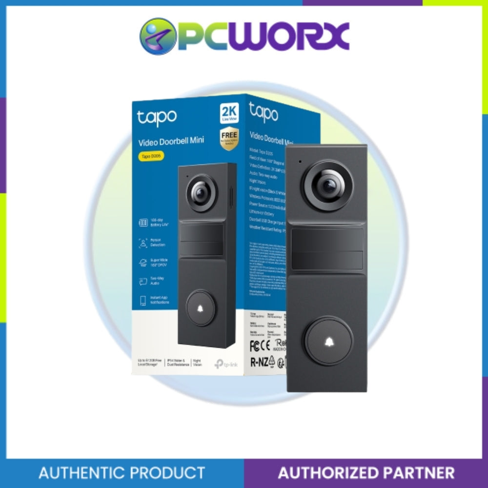 TP-Link Tapo D205 2K Battery Video Doorbell Mini