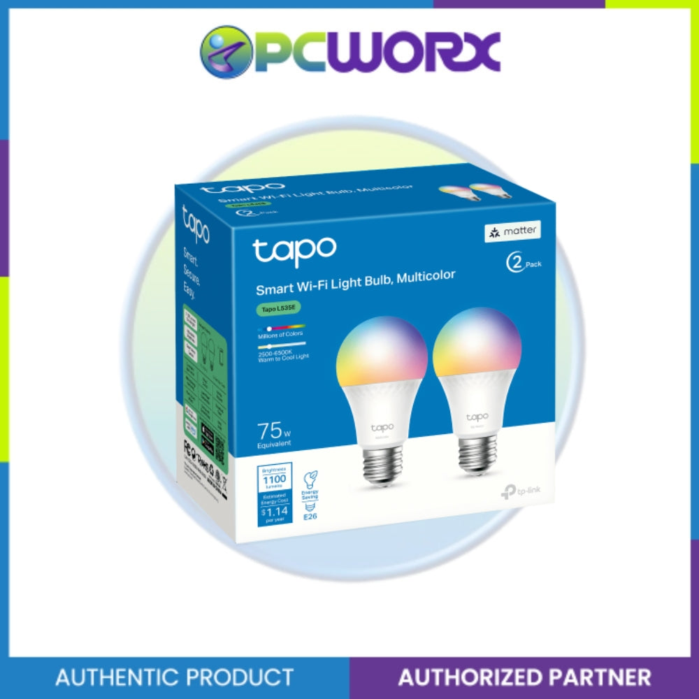 TP-Link Tapo L535E Smart WiFi Light Bulb, Multicolor