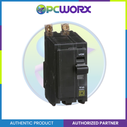 Schneider QOB UL 2-Pole 80A Bolt-On Miniature Circuit Breaker 120/240V 10kAIC QOB280