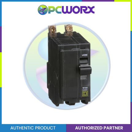 Schneider QOB UL 2-Pole 40A Bolt-On Miniature Circuit Breaker 120/240V 10kAIC QOB240