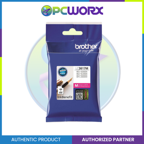 Brother LC-3617 Ink for MFCJ2330/MFCJ2730/MFC-3530/MFC-J3930 550 Yield Black/Magenta/Cyan/Yellow