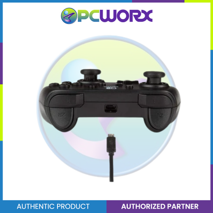 Enhanced Wired Controller for Nintendo Switch | Black / White Console Controller |  A Power Controller