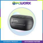 Poly Voyager Free 60+ UC Carbon Black Earbuds +BT700 USB-C Adapter +Touchscreen Charge Case PN: 7Y8H2AA