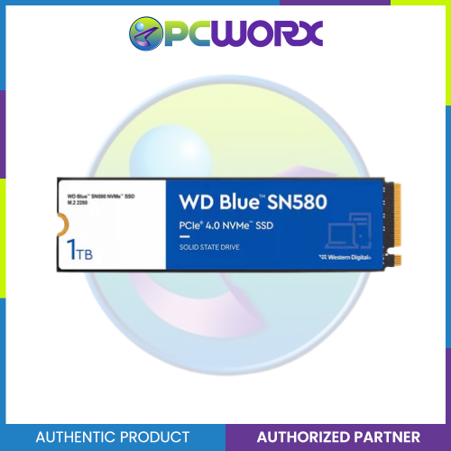 Western Digital WDS100T3B0E-00CHF0 SN580 1TB Blue M.2 NVMe PCIe Gen4 2280 SSD