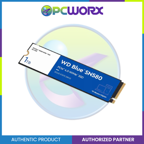 Western Digital WDS100T3B0E-00CHF0 SN580 1TB Blue M.2 NVMe PCIe Gen4 2280 SSD