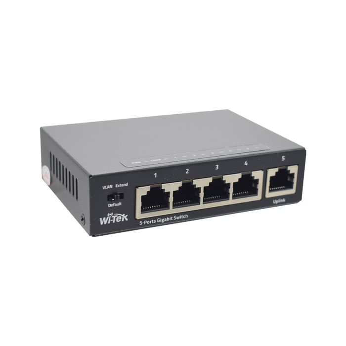 Witek WI-SF105 5-port Fast Ethernet Desktop Switch Plastic