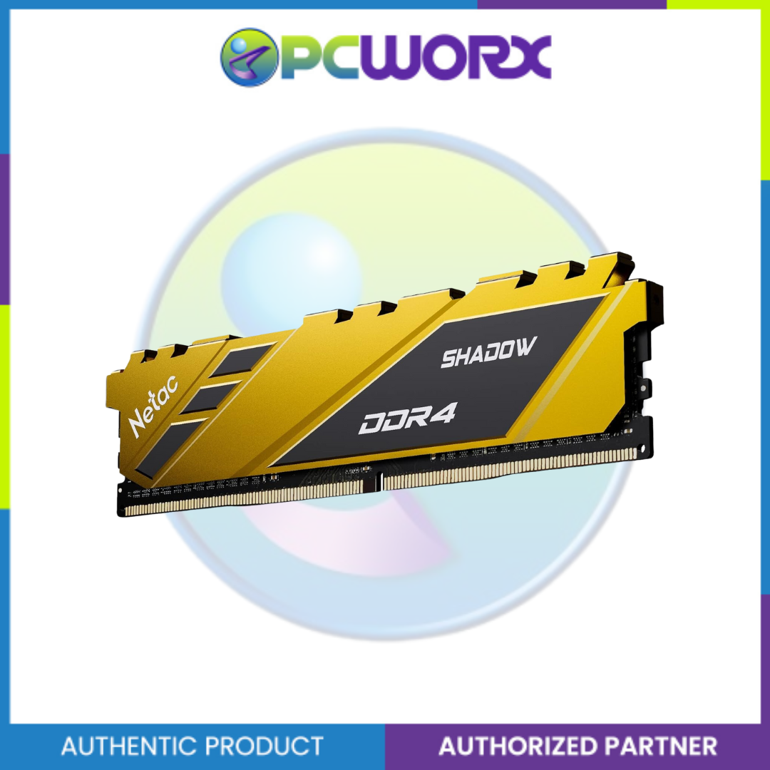 Netac NTSDD4P32SP-16Y 16GB 3200MHZ Dimm Yellow