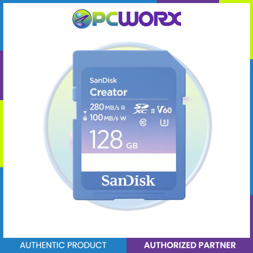 Sandisk SDSDXEP-128G-GNCIS 128GB V60 C10 280/100MB/S Creator Extreme PRO SD