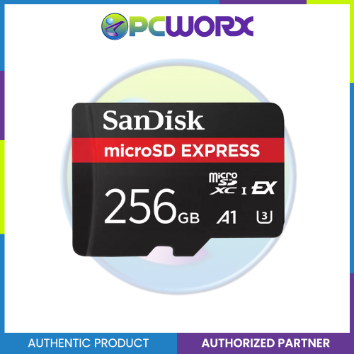 Sandisk SDSQXFN-256G-GN4NN MicroSD Express,880/650MB/s,RPD2,W/JC,4x6 Box,Global