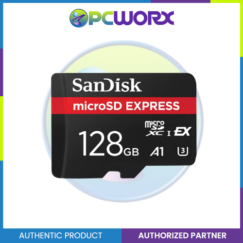 Sandisk SDSQXFN-128G-GN4NN MicroSD Express,880/480MB/s,RPD2,W/JC,4x6 Box,Global