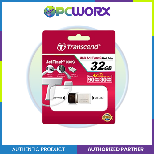 Transcend TS32GJF890S 32GB JetFlash 890, Silver Pl