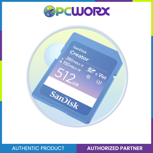 Sandisk SDSDXEP-512G-GNCIS 512GB V60 C10 280/100MB/S Creator Extreme PRO SD