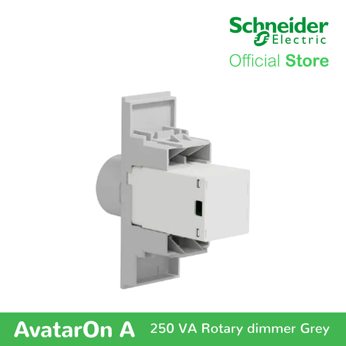 Schneider AvatarOn A 250 VA Rotary Dimmer - GREY M3T1V400DM-GY