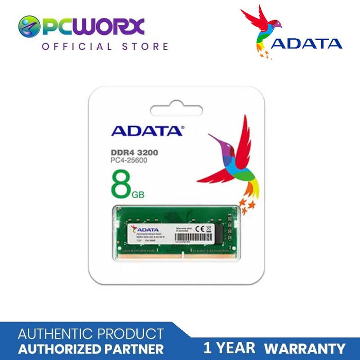 Adata AD-AD4S32008G22-SGN 8GB DDR4 3200MHZ Sodimm | DDR4 3200 MHz SO- DIMM Laptop Memory RAM