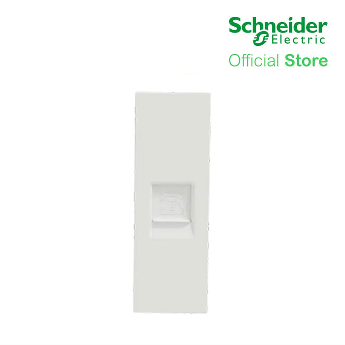 Schneider Telephone Socket AvatarOn With Shutter White M3T1RJ4M-WE