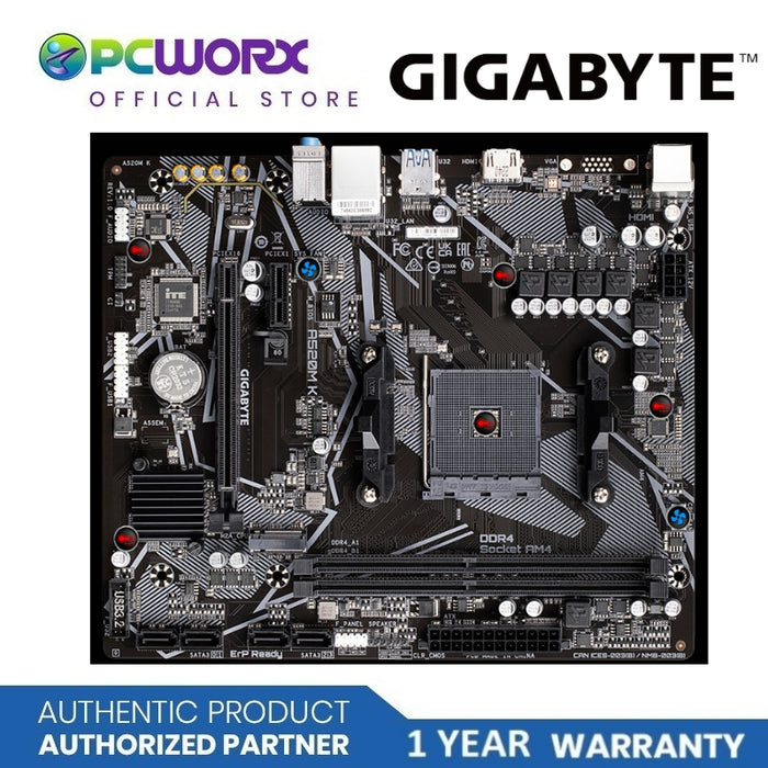 Gigabyte GA-A520M-K V2 AM4 DDR4 m-ATX