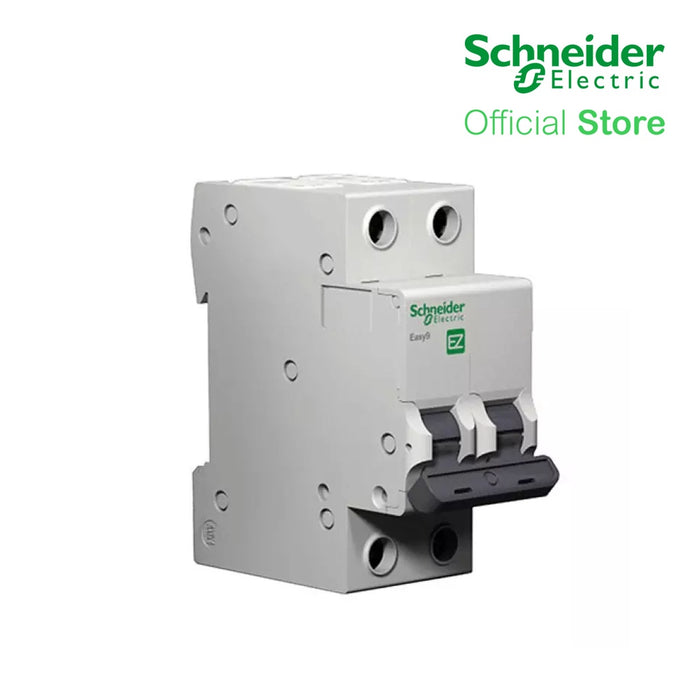 Schneider Easy9 IEC 2P 20A C DIN-Rail Type Miniature Circuit Breaker 230V 10kAIC (EZ9F51220)