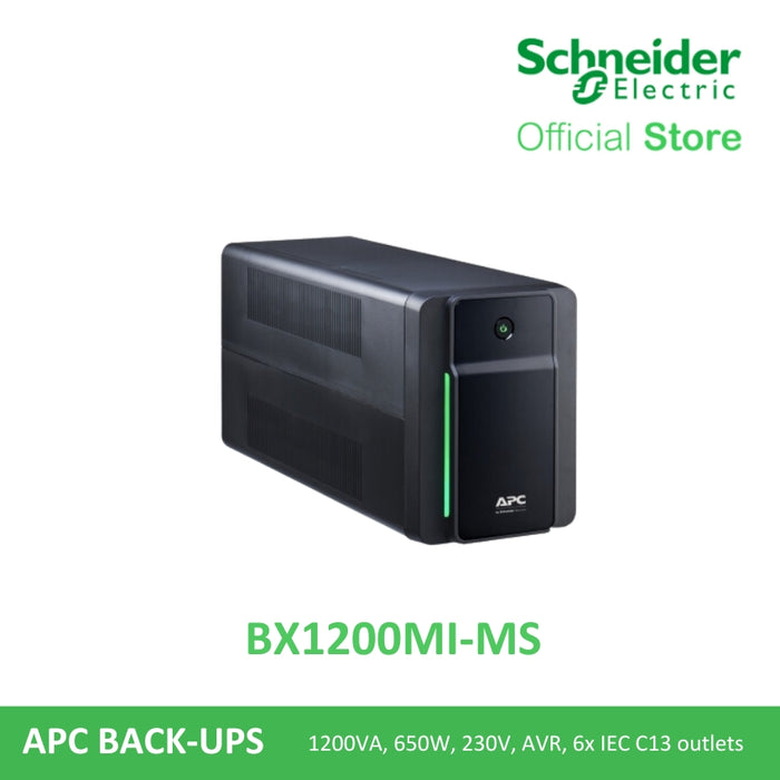 APC BX1200MI-MS 1200VA  650 Watts 230V Line Interactive w/ AVR | APC UPS