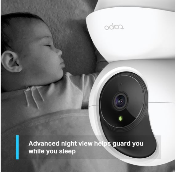 Tp-Link Tapo C200/C210/C211 Pan/Tilt 360 1080p Home Security Night Vision Wireless Cctv Camera