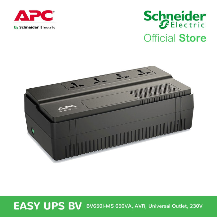 APC Power Supply BV650I-MS 650VA/375Watts Line Interactive with AVR | APC UPS