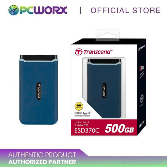 Transcend Ts500gesd370c 500gb USB3.1 Gen2 Type-C Rugged Portable SSD