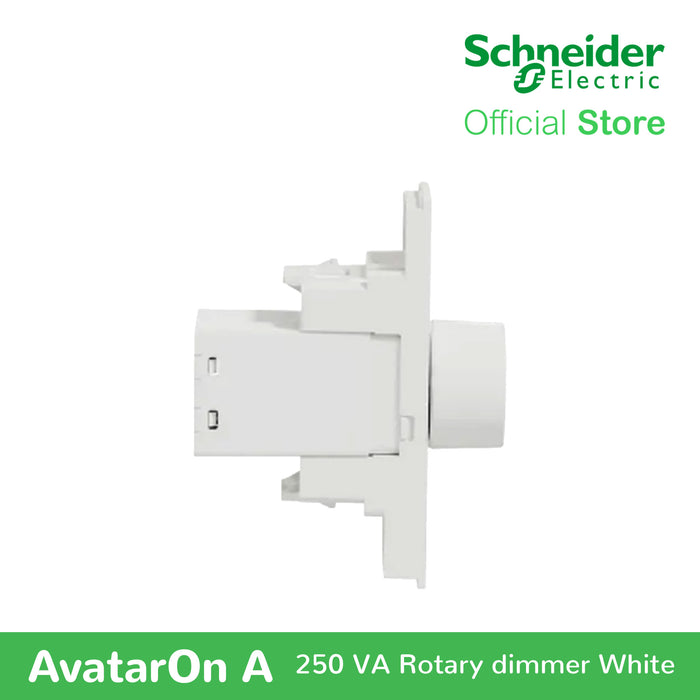 Schneider AvatarOn A 250 VA Rotary Dimmer - WHITE M3T1V400DM-WE