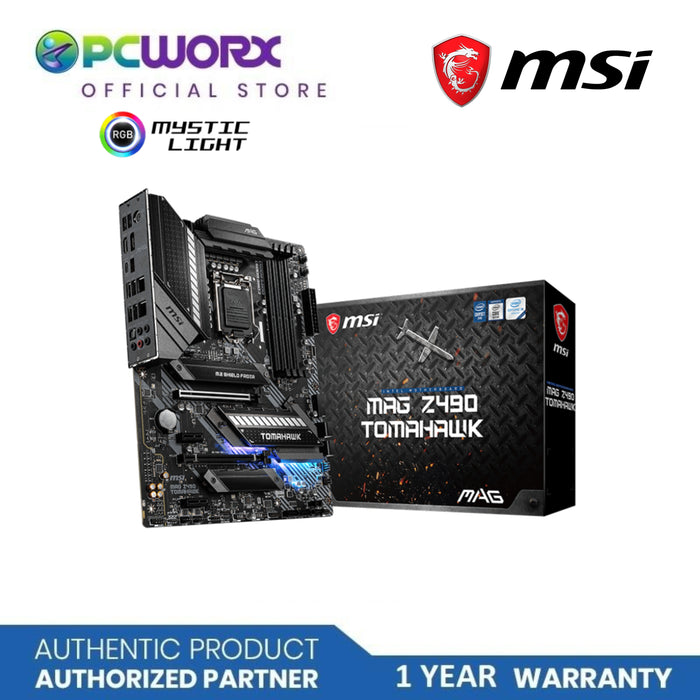 MSI MAG Z490 TOMAHAWK LGA1200 DDR4 ATXt Motherboard | MSI Motherboard | MOTHERBOARD