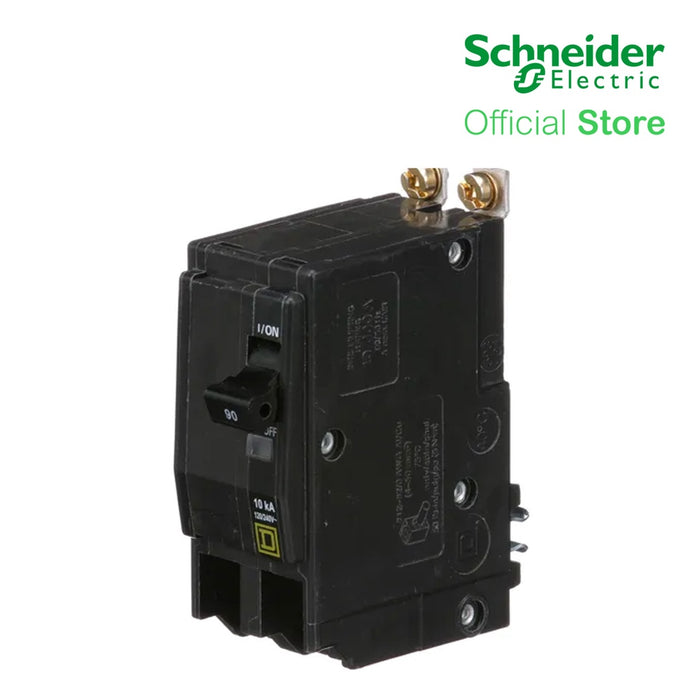 Schneider QOB UL 2-Pole 90A Bolt-On Miniature Circuit Breaker 120/240V 10kAIC QOB290