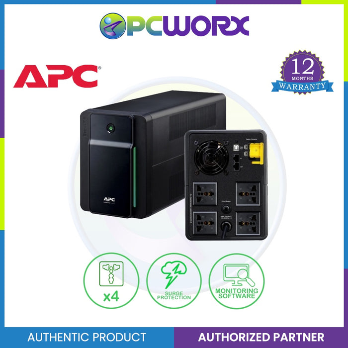 APC UPS 1600VA-900W UPS (BX1600MI-MS, 4 outlets, AVR/Surge, PowerChute) - (Damage Box)