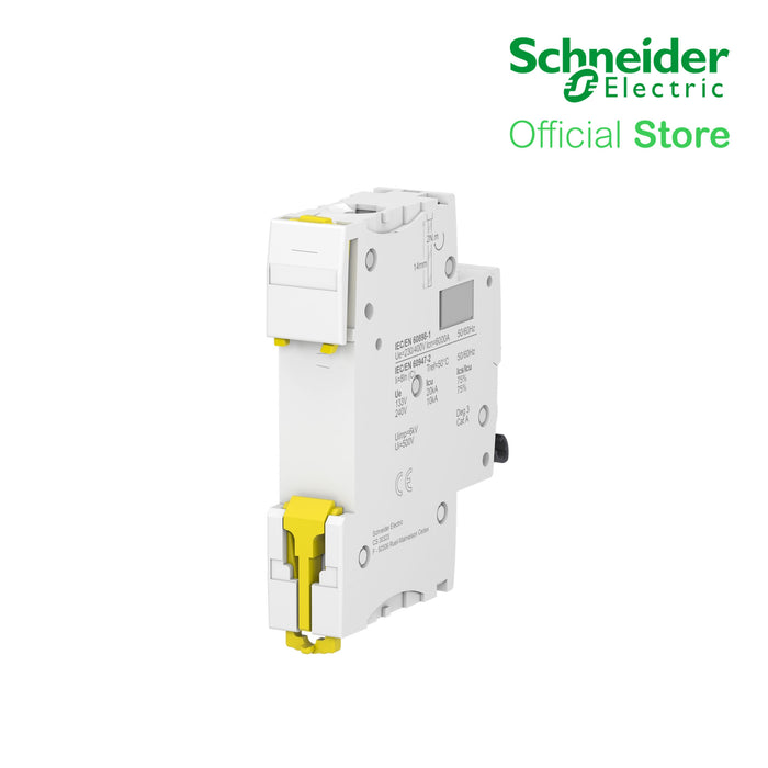 Schneider Acti9 IEC, 1-Pole 20A DIN-Rail Type Circuit Breaker 230/400V 10 KAIC (A9F74120)