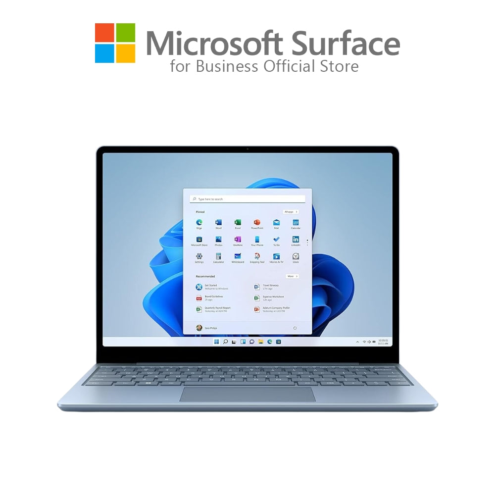 Microsoft Surface Laptop Go3 for Business i5 12.4" Platinum | 8GB or 16GB RAM/ 256GB SSD | i5 Laptop | Microsoft Surface Laptop