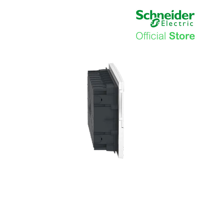 Schneider Enclosure Resi9 MP Flush Mounting 1 Row of 18 Modules IP40 White Door 1 Earth + 1 Neutral Terminal Blocks MIP22118