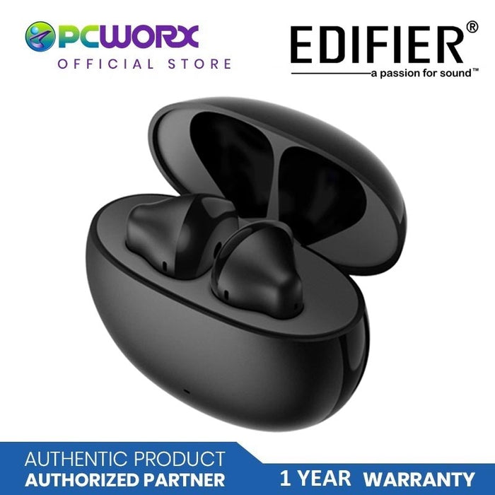 Edifier X2 True Wireless Earbuds Headphones Black | Wireless Earbuds Bluetooth 5.1 Headphones with Charging Case | Waterproof Stereo |  Earphones in-Ear Headset Deep Bass |  Built-in Mic for iPhone Android iOS |  Black