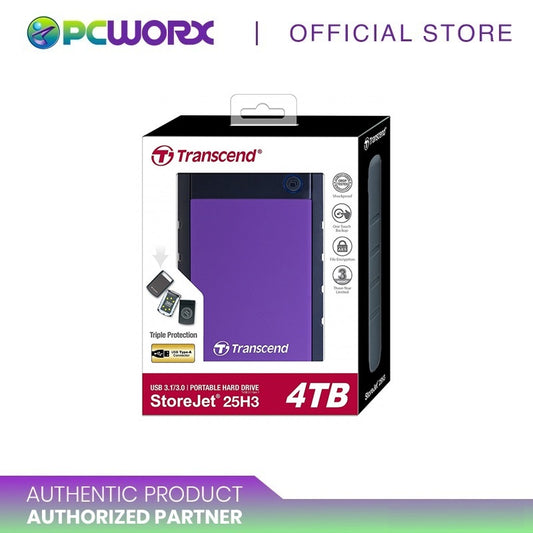 Transcend StoreJet25H3P 4TB Portable External Hard Drive