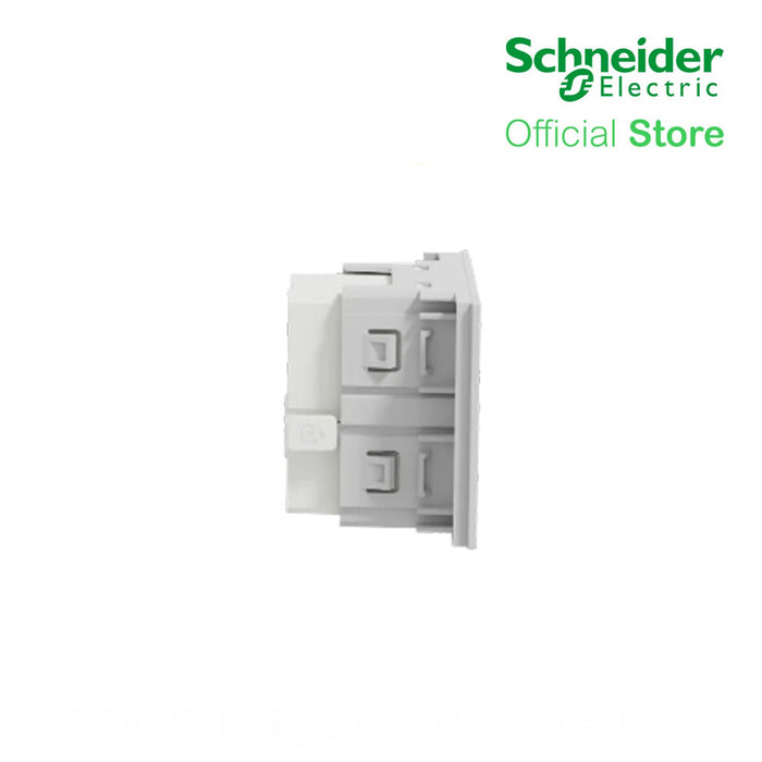 Schneider Socket Outlet AvatarOn A Universal 16A 250V 3 Pin 2S Sized Grey M3T426UST-GY