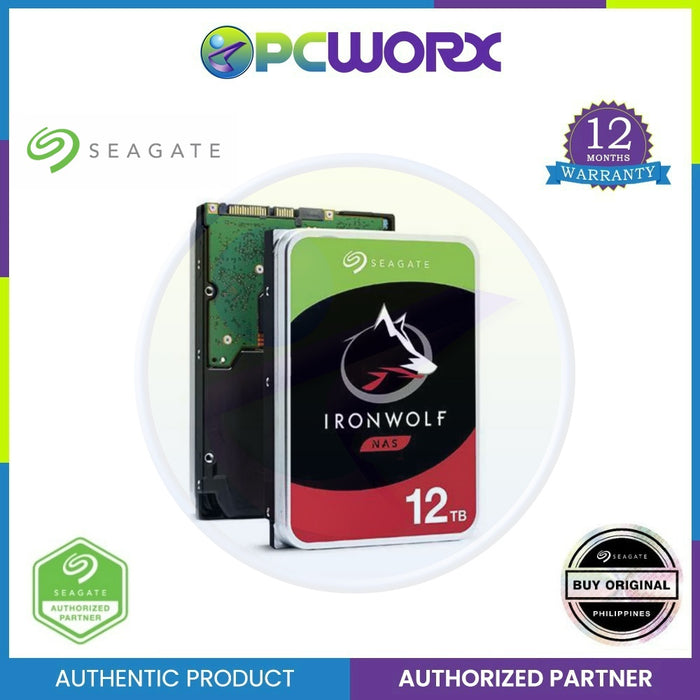 Seagate IronWolf 12TB NAS HDD Internal Hard Drive 3.5" 7200 RPM 256MB Cache SATA 6Gb/s