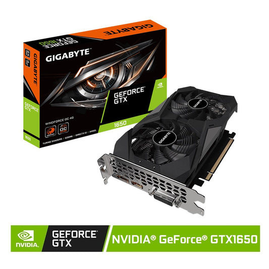 Gigabyte  NVIDIA® GeForce® GTX 1650 GV-N1656WF2OC-4GD-3.0 D6 WINDFORCE OC 4GB GDDR6 DP/HDMI/DVI