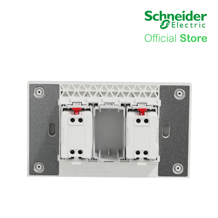 Schneider AvatarOn A 16A 250V 2G 2 Pin Universal Socket-outlet Grey A70426US-GY | Switch Outlet