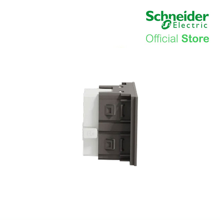 Schneider Socket Outlet AvatarOn A Universal 16A 250V 3 Pin 2S Sized Black M3T426UST-BK