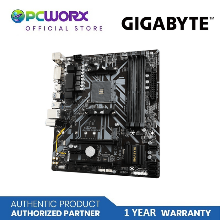 Gigabyte GA-B450M-DS3H-V2 4-DIMM DDR4 AM4 AVL MATX | Gaming Motherboard | Gigabyte Motherboard