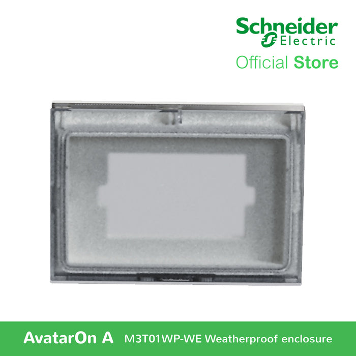 Schneider AvatarOn A Square Weather Proof Box White M3T01WP-WE