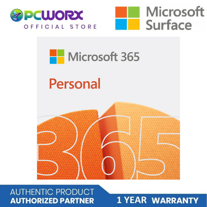 Microsoft QQ2-01398 M365 Personal English APAC EM Subscr 1YR Medialess P8 | Microsoft 365 | Microsoft Software