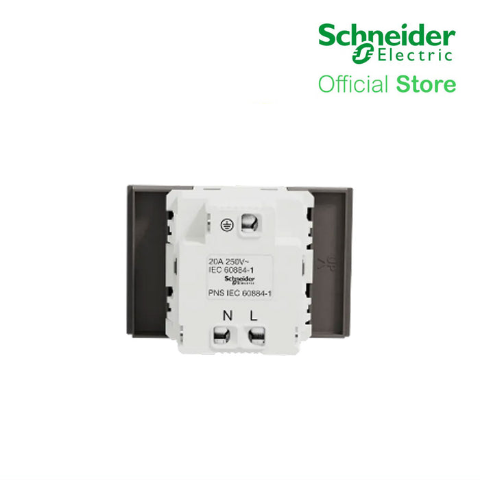 Schneider Socket Outlet Avataron A American 20A 250V 3 Pin 2S Sized Black M3T426MPH-BK